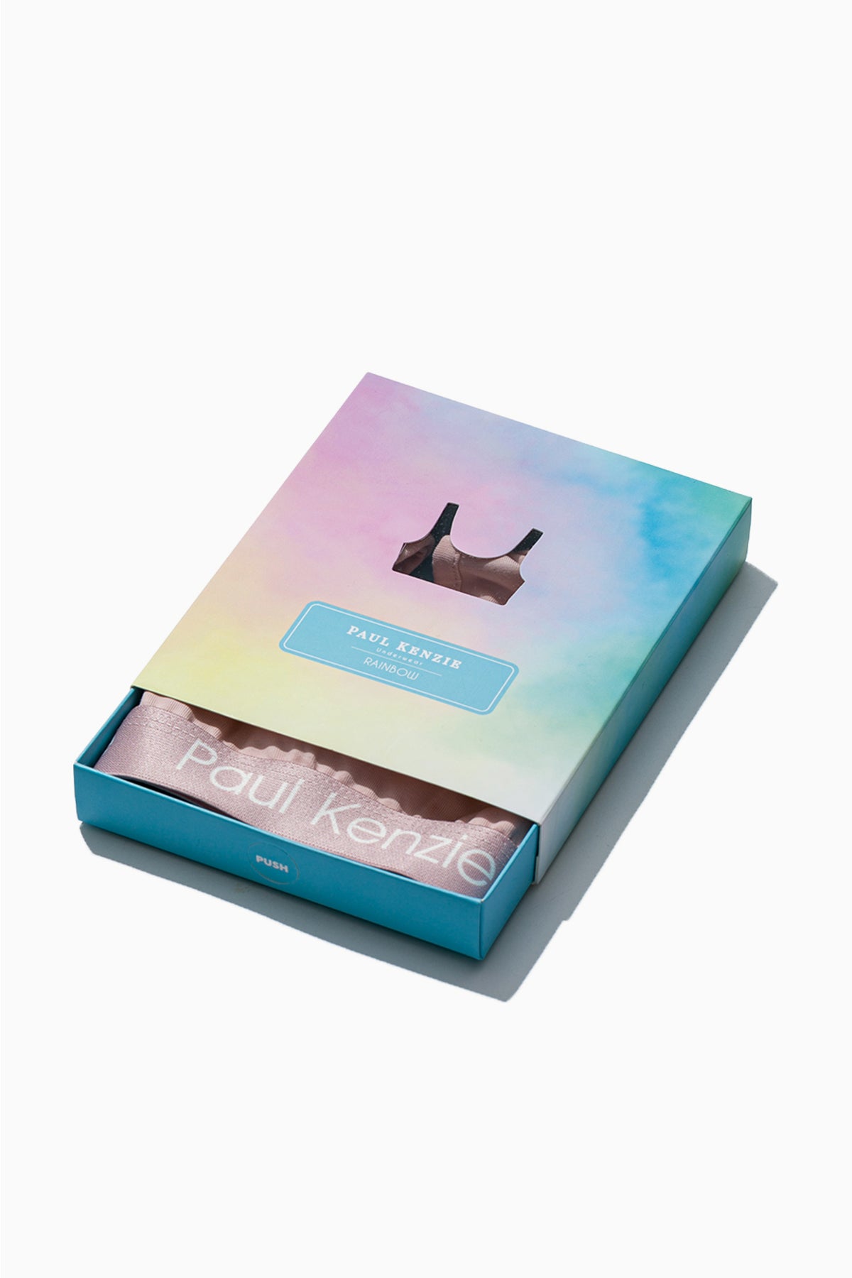 Triangle Spor Bralet - Rainbow 6 Açık Pembe