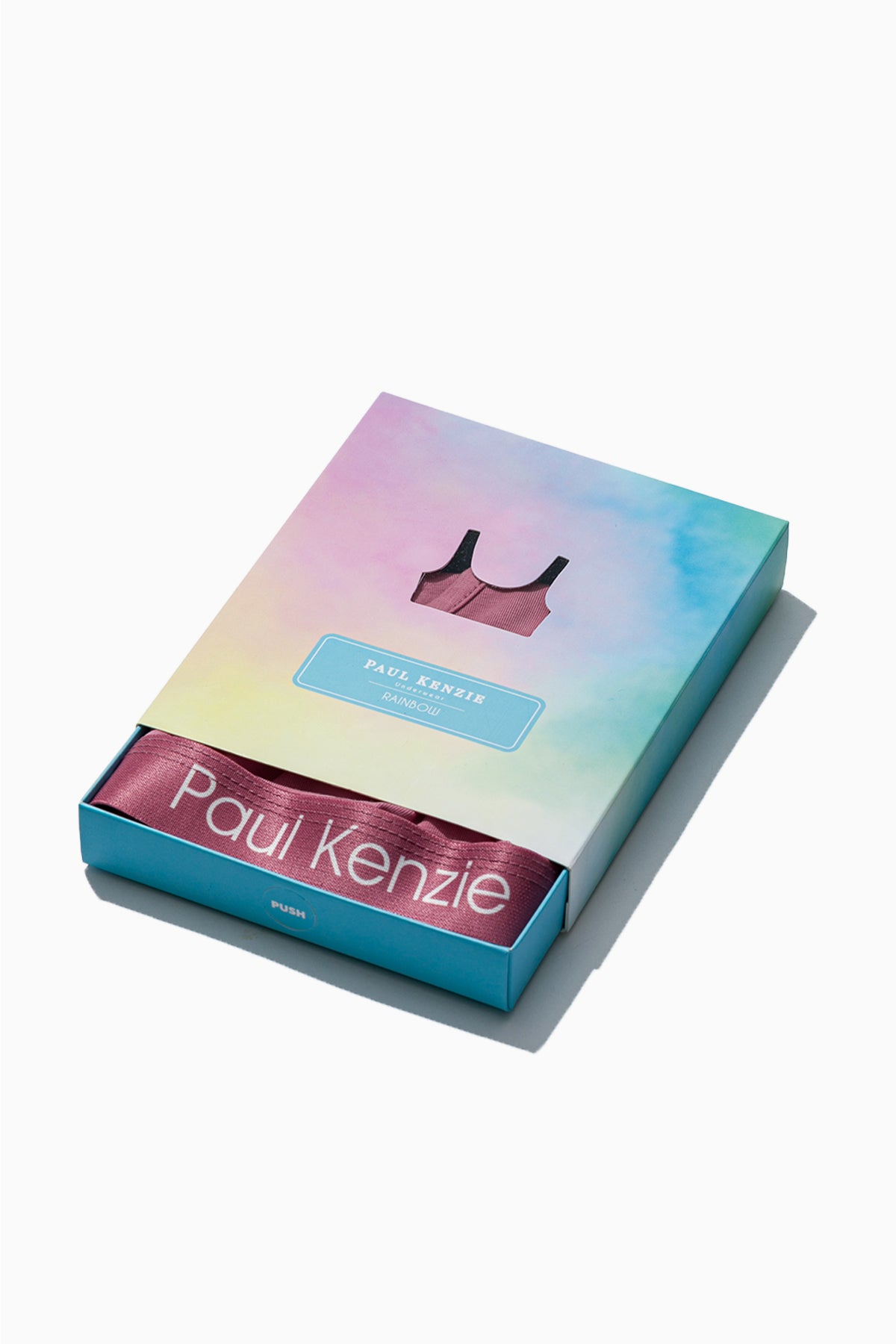 Triangle Spor Bralet - Rainbow 6 Pembe