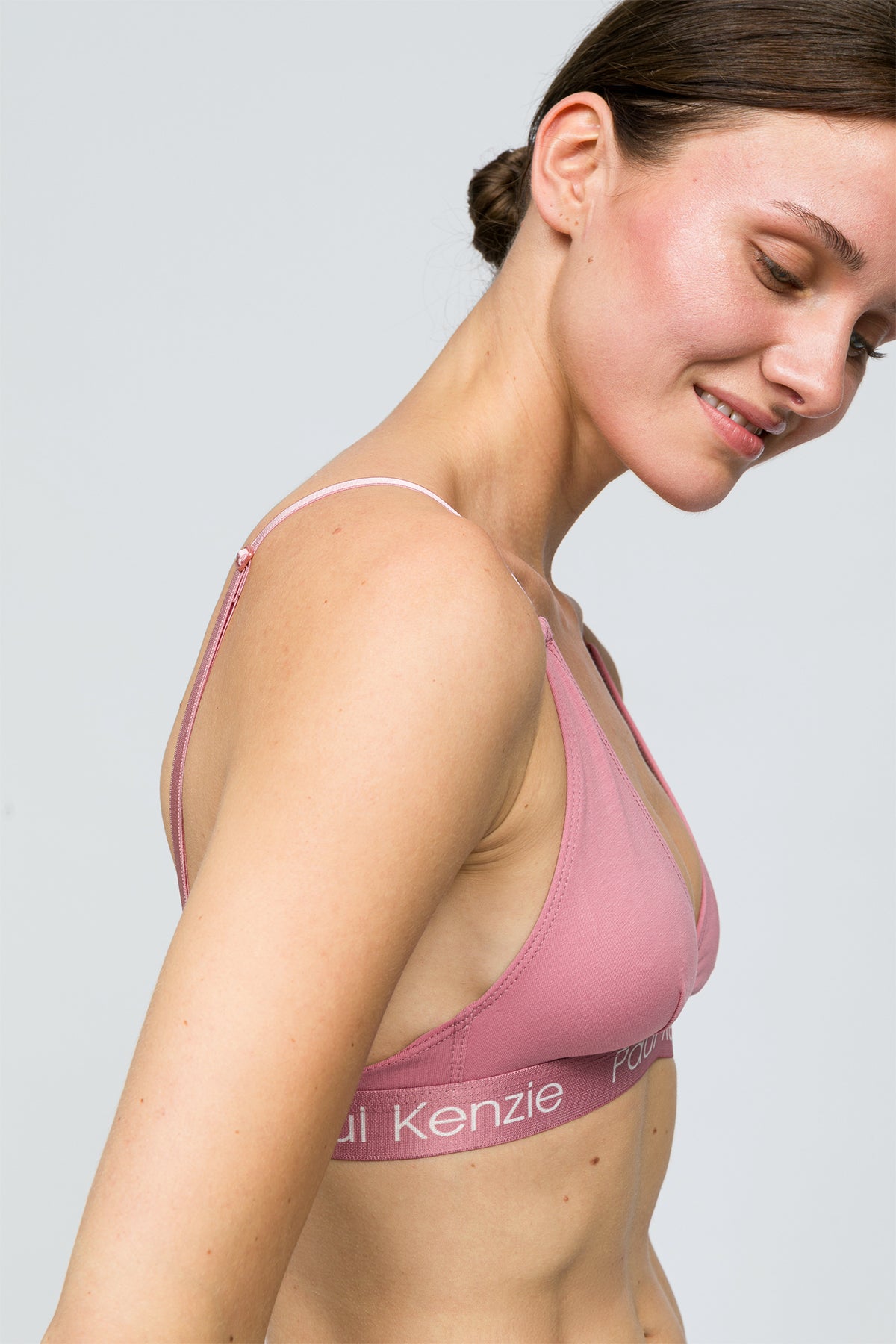 Triangle Spor Bralet - Rainbow 6 Pembe