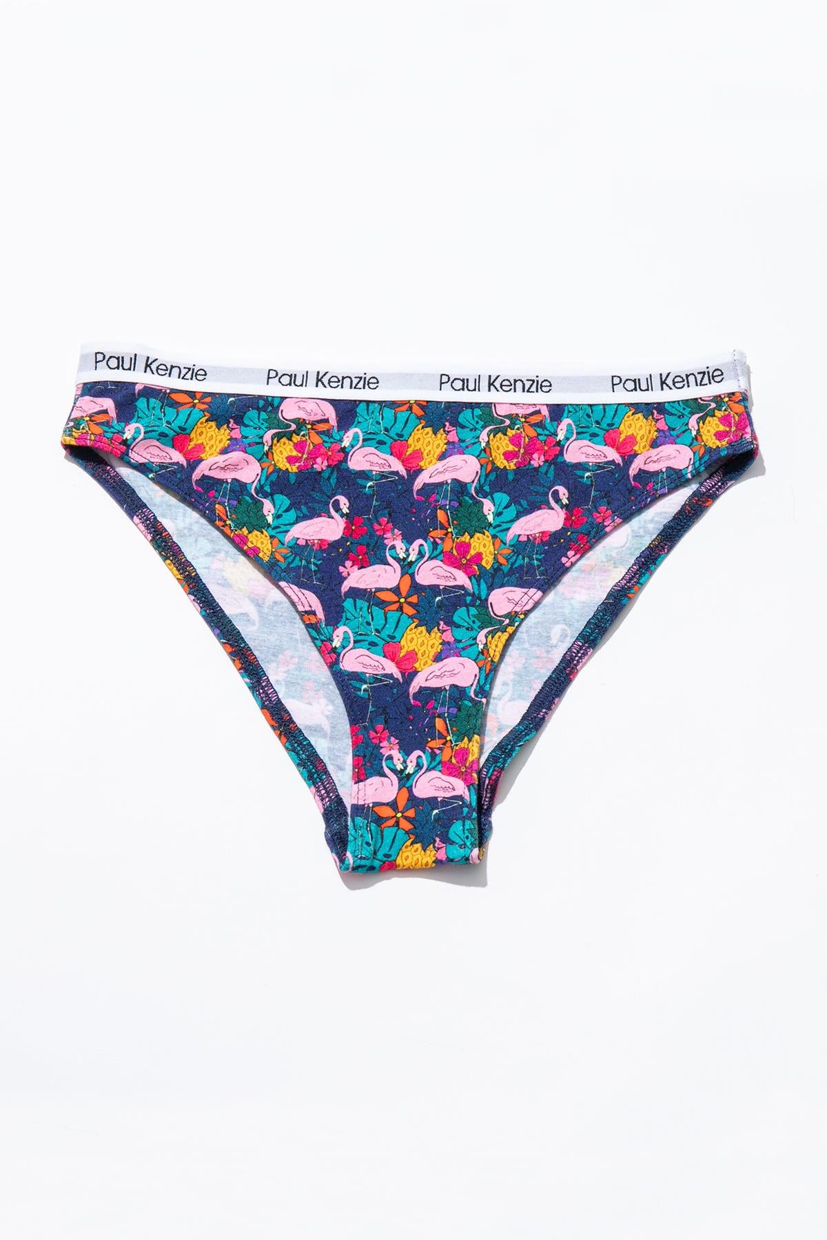 Unique Effect Desenli Kadın Slip Külot - Flamingo