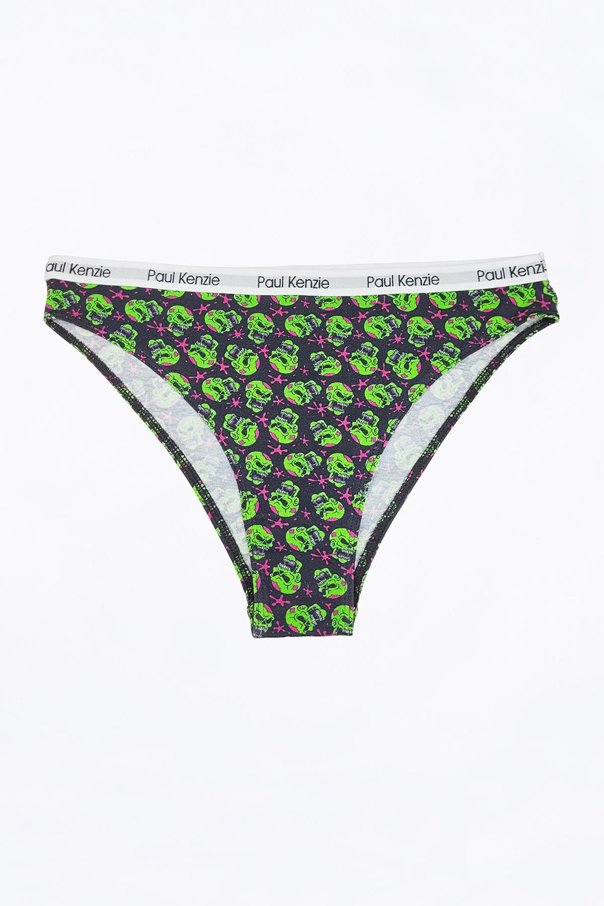 Unique Effect Desenli Kadın Slip Külot - Sugar Skull