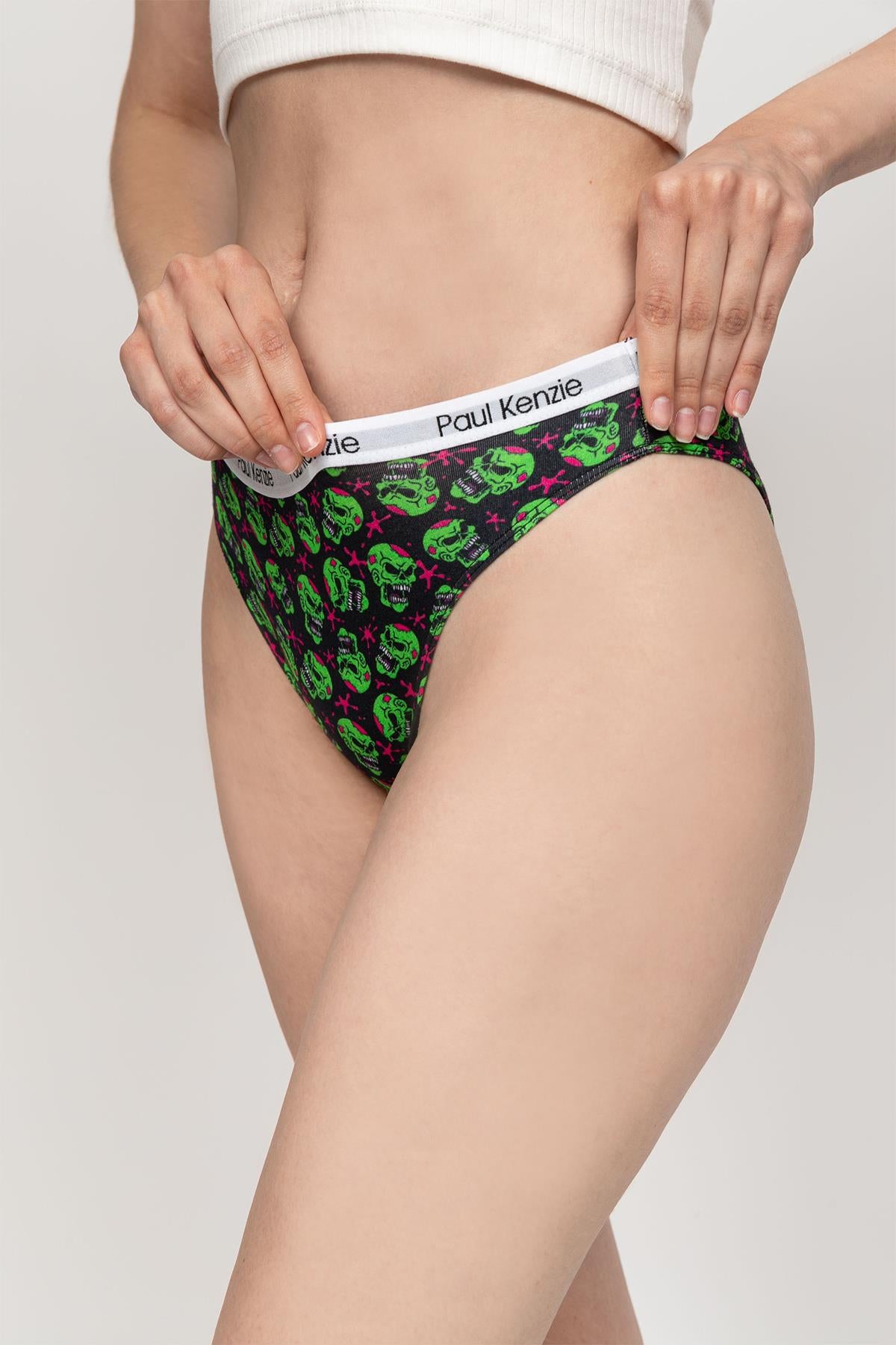 Unique Effect Desenli Kadın Slip Külot - Sugar Skull