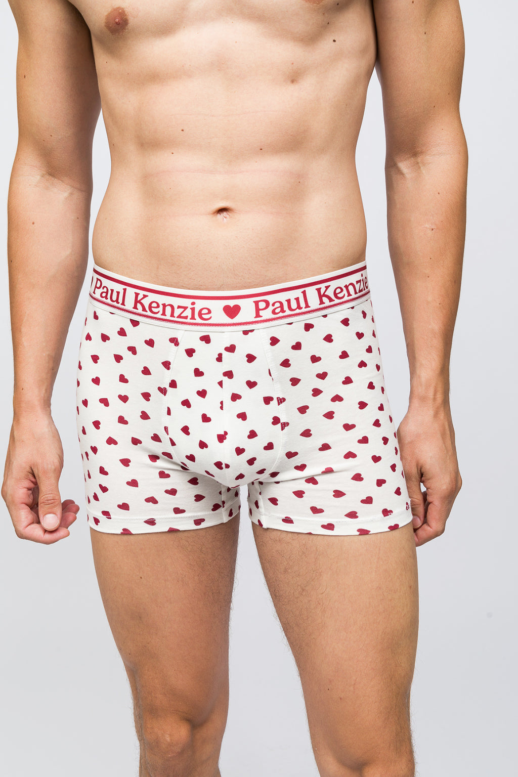 Valentine Collection - Erkek Boxer - Burgundy Hearts