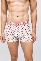 Valentine Collection - Erkek Boxer - Burgundy Hearts