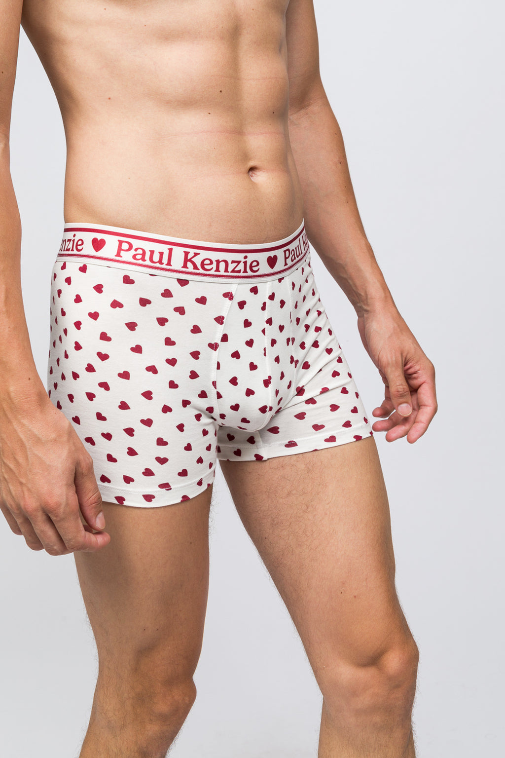 Valentine Collection - Erkek Boxer - Burgundy Hearts