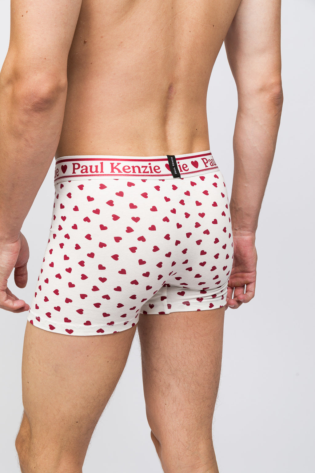 Valentine Collection - Erkek Boxer - Burgundy Hearts