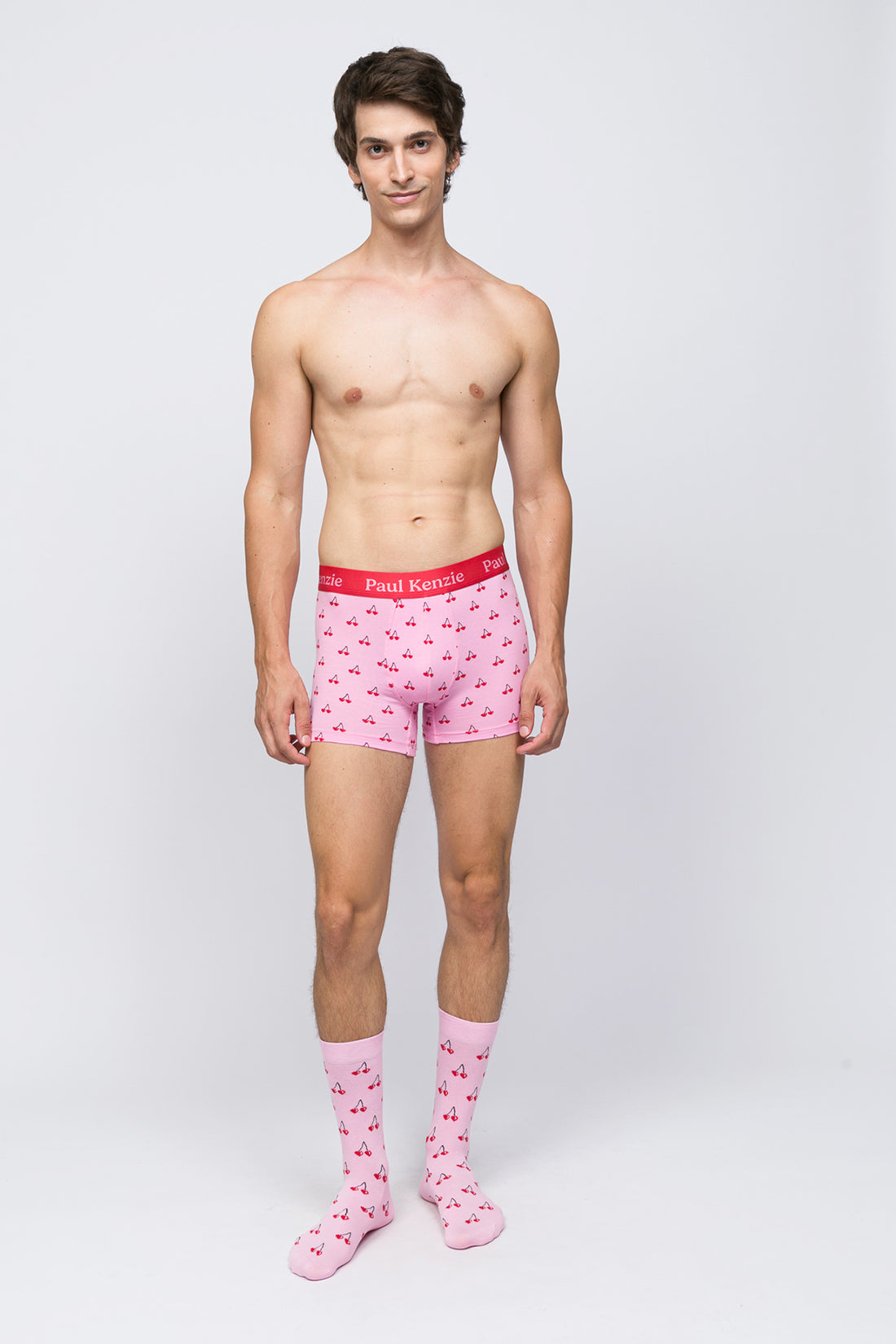 Valentine Collection - Erkek Boxer - Cherries On Top
