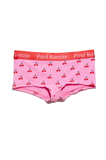 Valentine Collection - Kadın Boyshort Külot - Cherries On Top