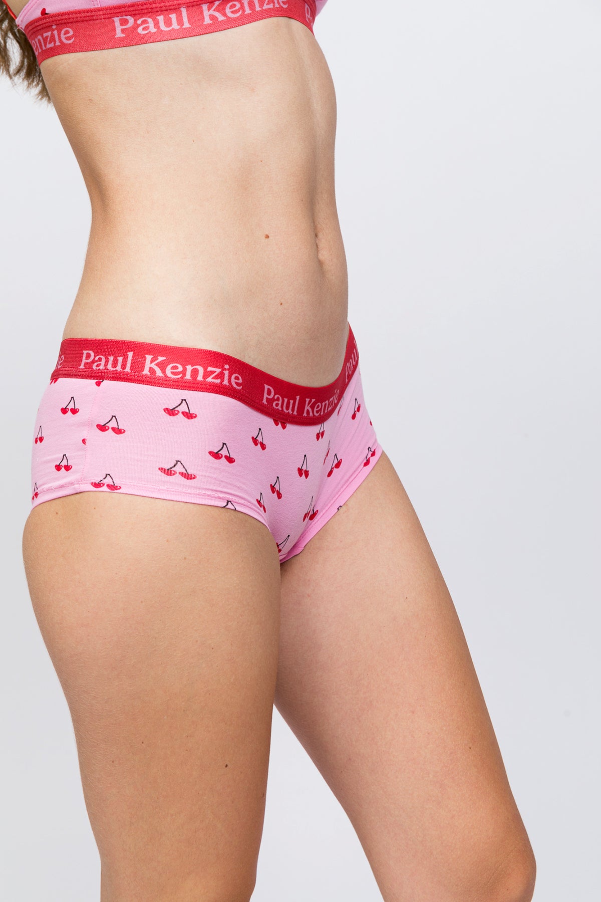 Valentine Collection - Kadın Boyshort Külot - Cherries On Top