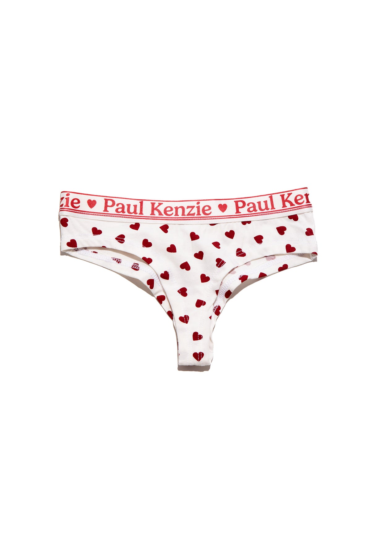 Valentine Collection - Kadın Cheeky Külot - Burgundy Hearts