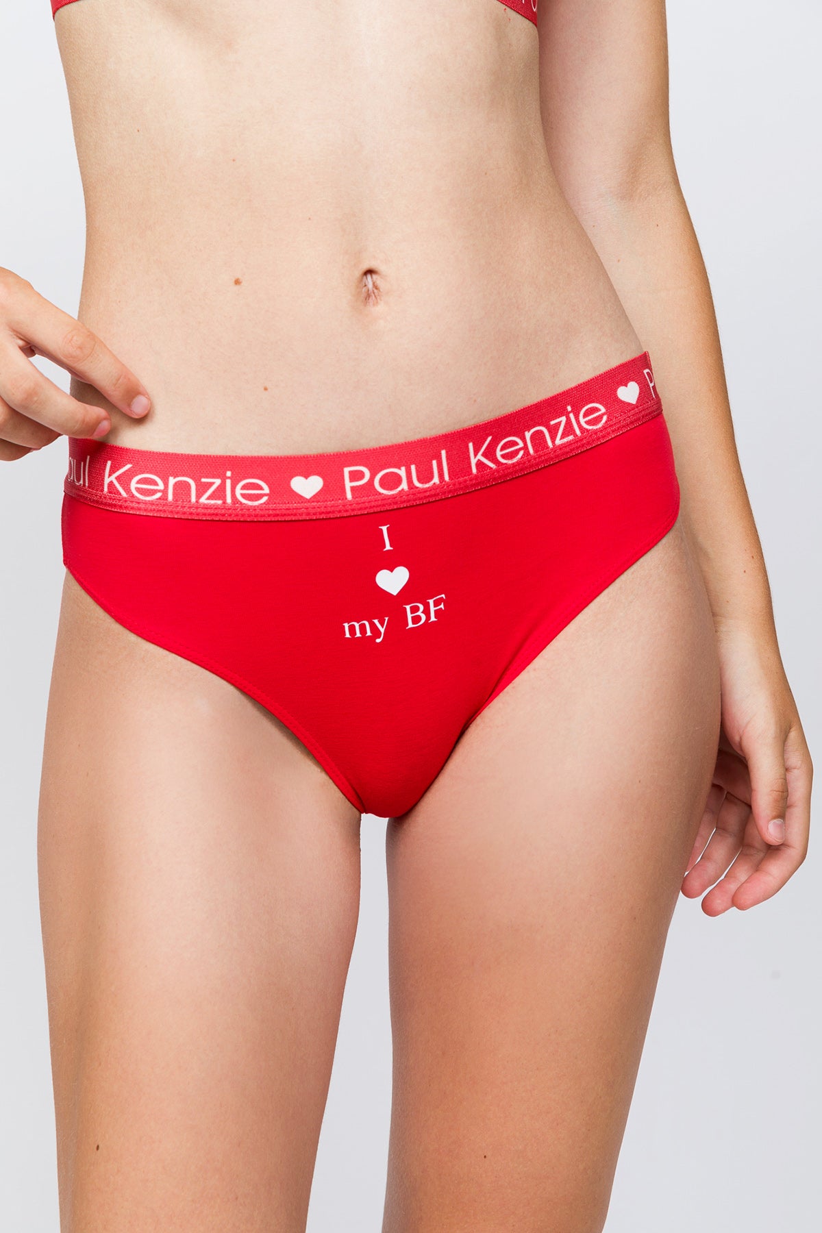 Valentine Collection - Kadın Slip Külot - I Love My GF/BF