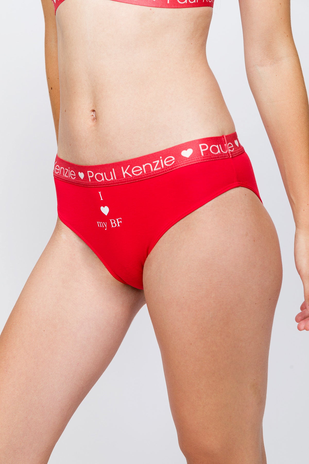 Valentine Collection - Kadın Slip Külot - I Love My GF/BF