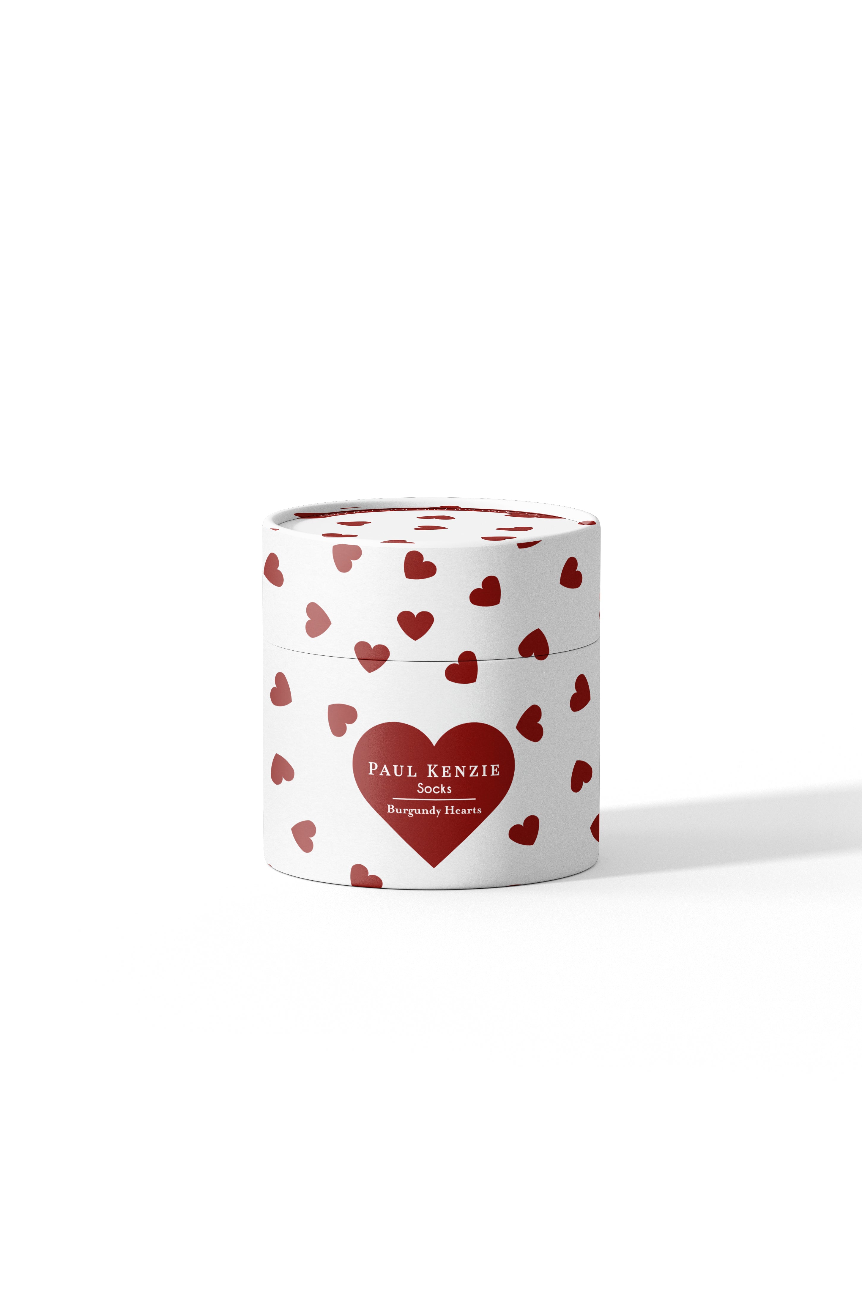 Valentine Collection - Soket Çorap - Burgundy Hearts – Paul Kenzie