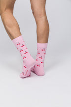 Valentine Collection - Unisex Çorap - Cherries On Top