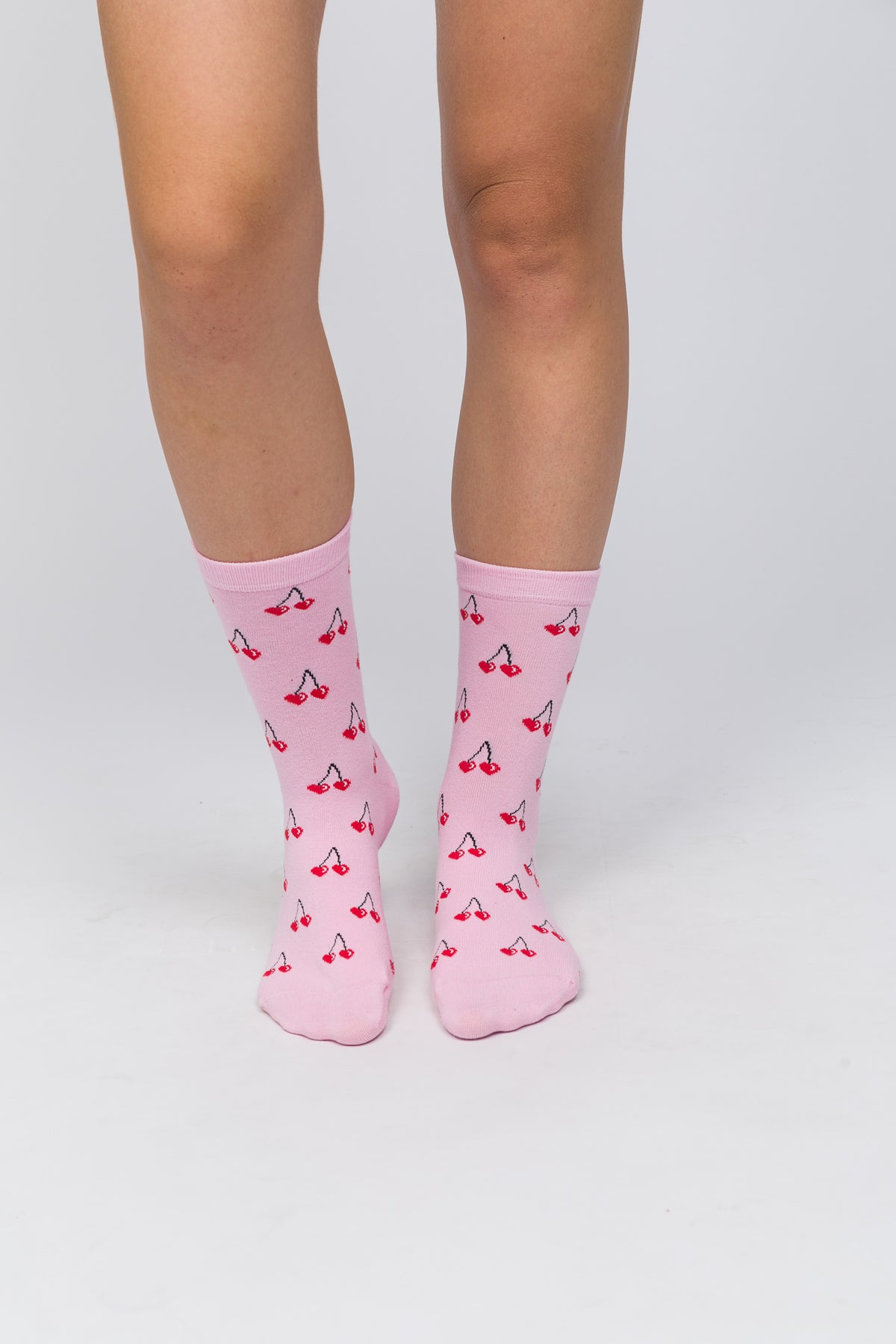 Valentine Collection - Unisex Çorap - Cherries On Top