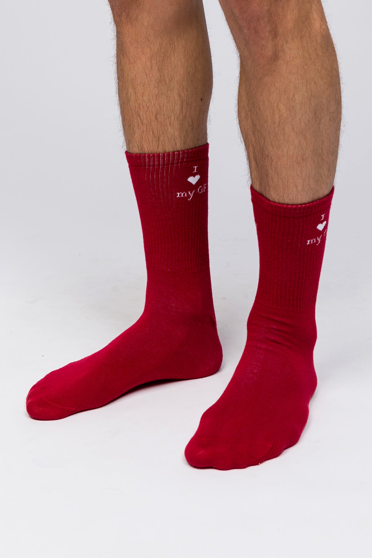 Valentine Collection - Unisex Çorap - I Love My GF/BF