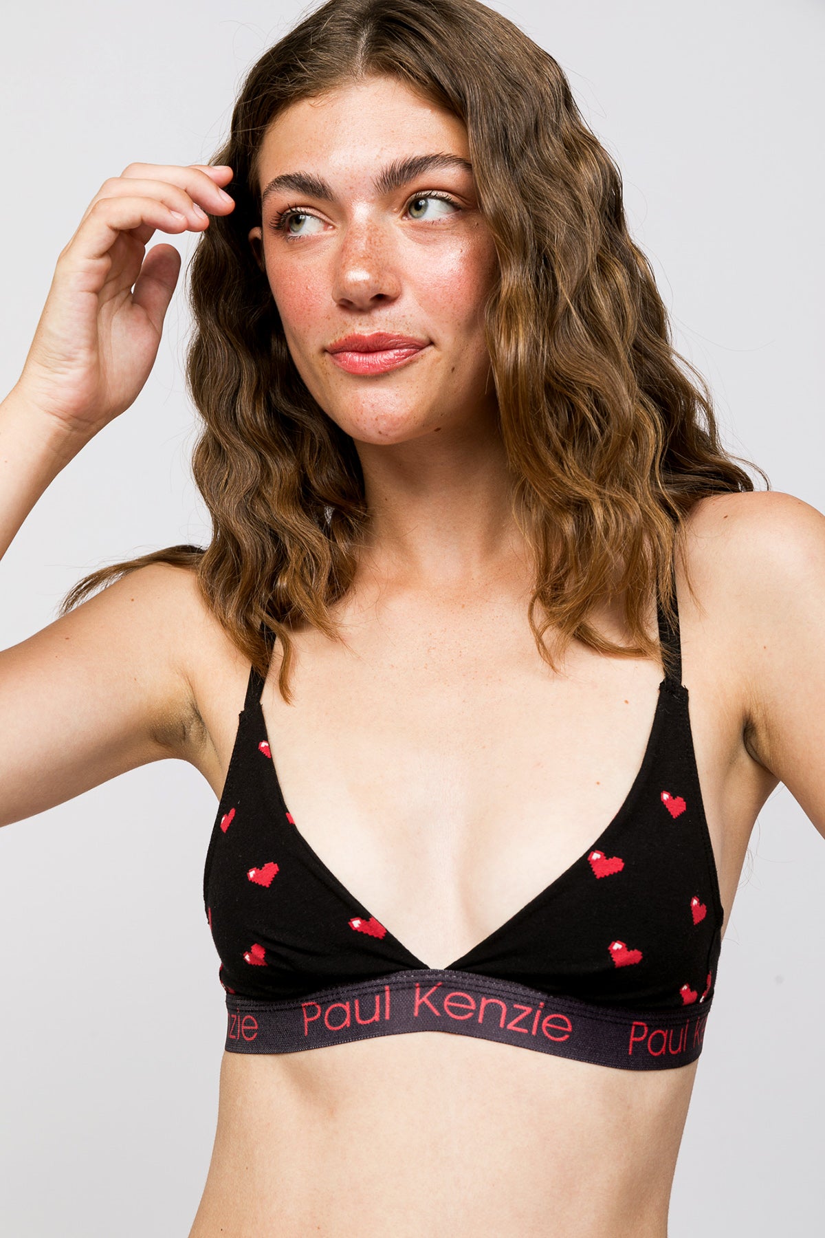 Valentine Collection - Triangle Spor Bralet - Pixel Love